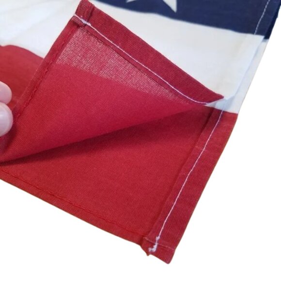 100% LINEN Primitive Americana American Flag Decorative Table Cloth Placemat USA - Picture 4 of 6